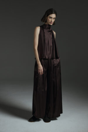 PANTALON CACAO SATEN