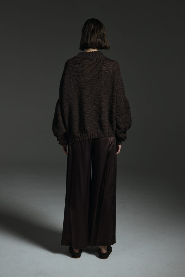 PANTALON CACAO SATEN - Imagen 3